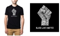 LA Pop Art Men's Premium Word Art Black Lives Matter T-shirt